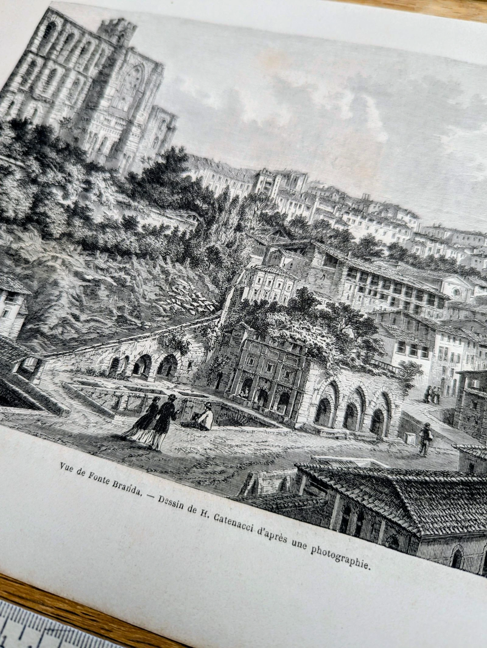 Fontebranda, Sienne. Ilustração impressa em 1866. – photo 5